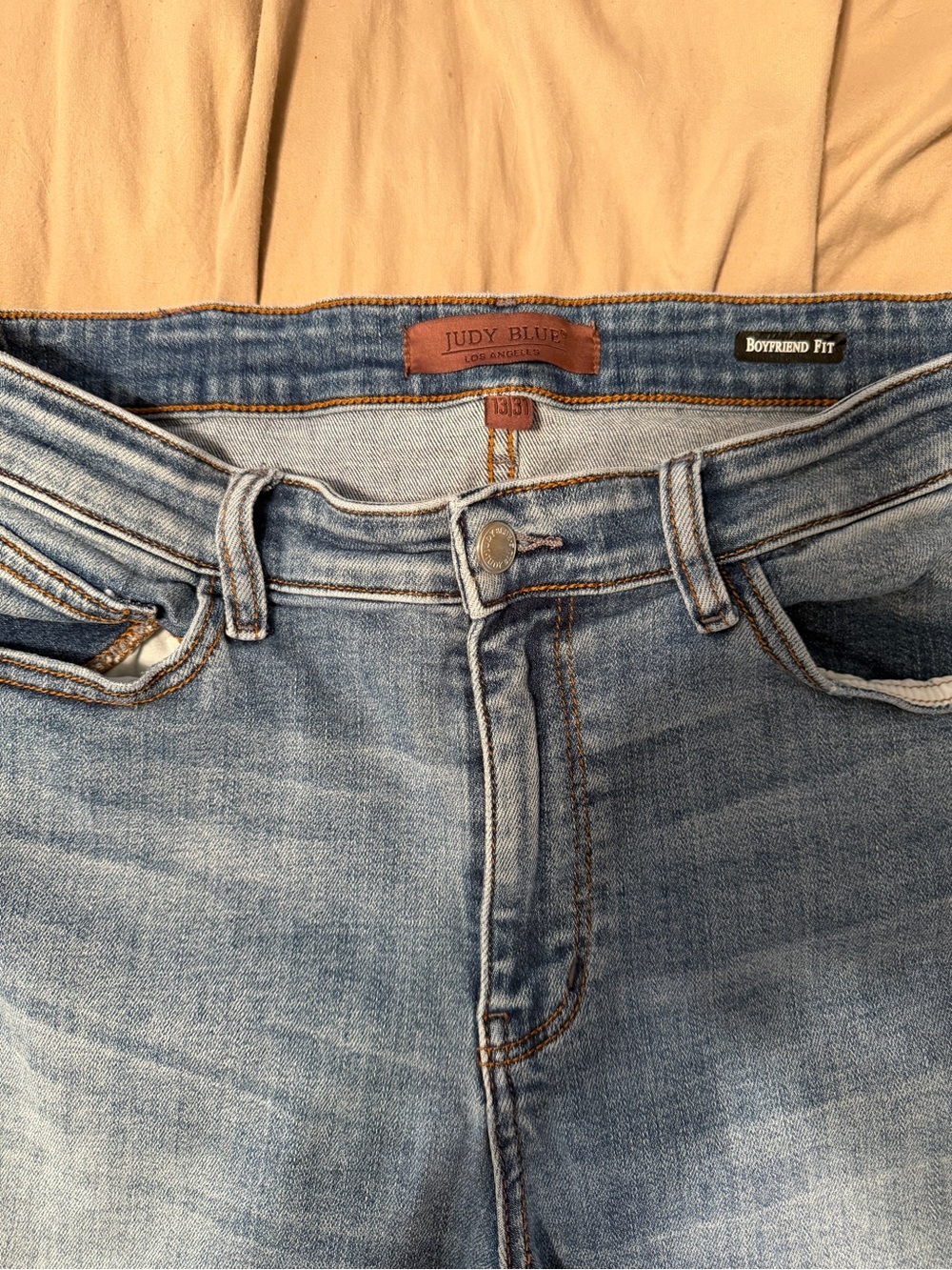 Judy Blue Faded Light Blue Boyfriend Jeans size 13/31
